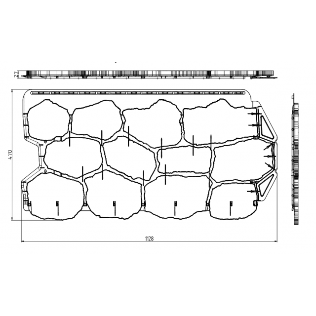 Фасадная панель ПВХ Альта-Профиль Камень Бутовый Скифский