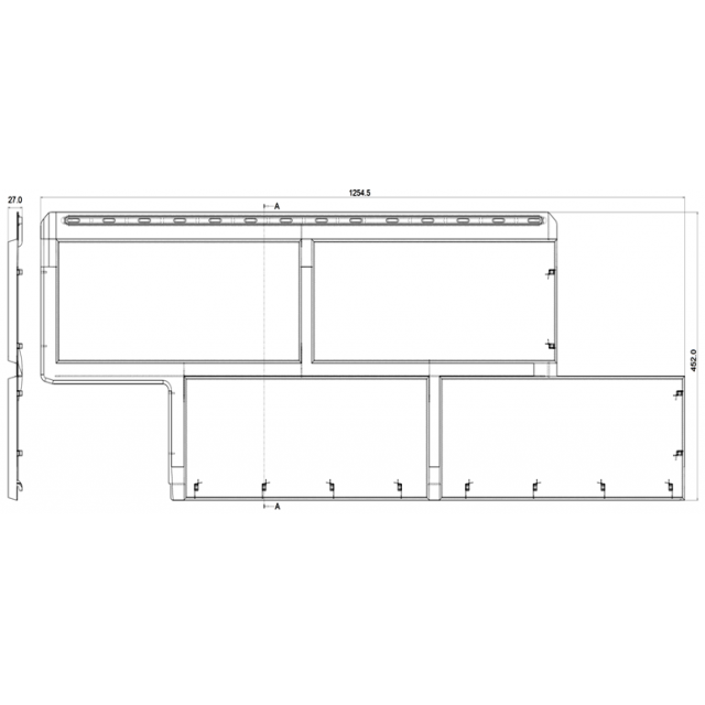 Фасадная панель ПВХ Альта-Профиль Камень Неаполитанский Терракотовый