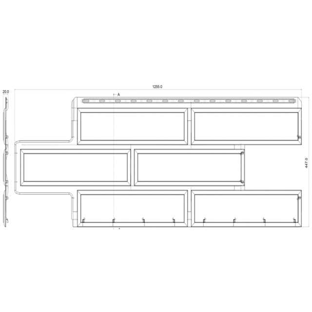 Фасадная панель ПВХ Альта-Профиль Камень Венецианский Персиковый