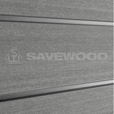 Заборная доска ДПК Savewood Agger Пепельный