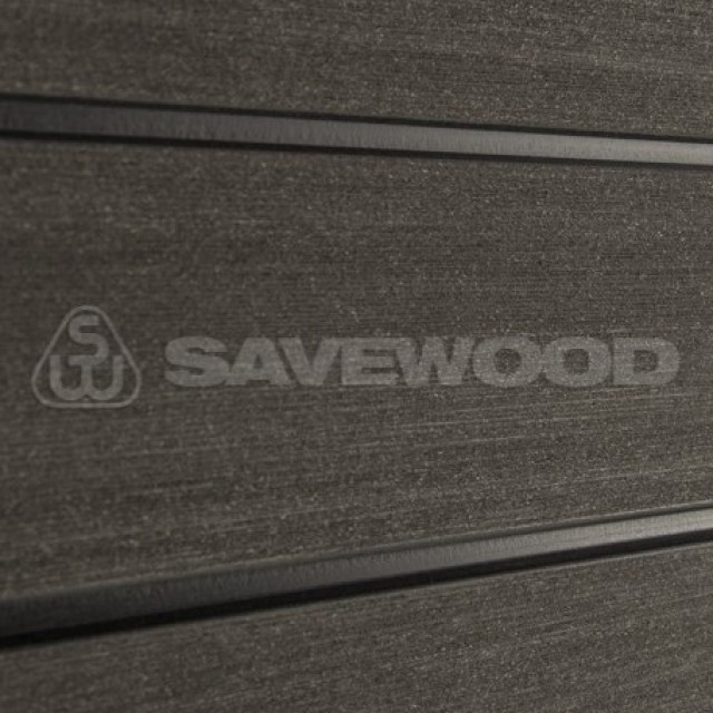 Заборная доска ДПК Savewood Agger Темно-коричневый