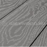 Террасная доска ДПК с тиснением Savewood Salix (4м или 6м, распил в размер) Пепельный